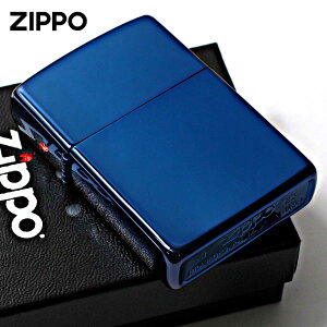 Zippo �W�b�|���C�^�[ �T�t�@�C�A ���n �� �u���[ ���� �|���b�V�� High Polish Blue No.20446 ���[���֐�p���i
