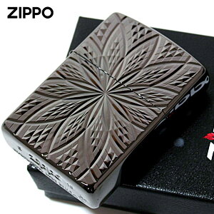 Zippo �W�b�|���C�^�[ �A�[�}�[ �_�C�������h�J�b�g �u���b�N ���ʉ��H ARMOR Diamond Cut BLOOM2 B ���[���֐�p���i