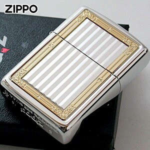 Zippo ジッポライター アーマー ゴールドプレートフレーム ダイアノシルバー ARMOR GPフレーム B メール便専用商品