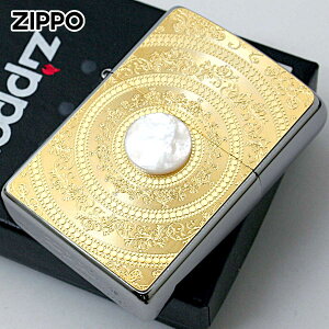 Zippo �W�b�|���C�^�[ �����L �p�[�� Mother of Pearl ��200 �S�[���h�v���[�g �j�b�P�����b�L 2MP-MoP WH GP ���[���֐�p���i