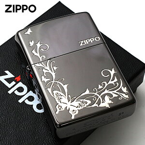 Zippo �W�b�|���C�^�[ �o�^�t���C �A���x�X�N ���X ���� �u���b�N�j�b�P�� ��T�V BUTTERFLY DESIGN 2BKS-BUT ���[���֐�p���i