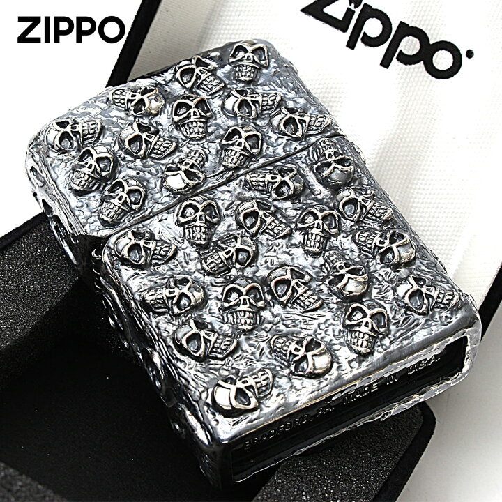 楽天市場】Zippo ジッポライター スカル ドクロ 骸骨 スカルジャケット 