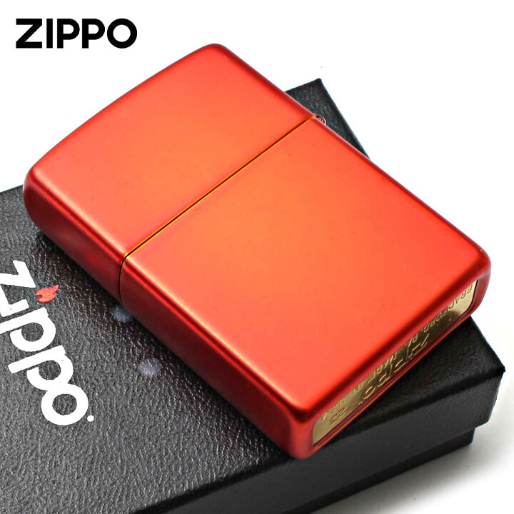 楽天市場】Zippo ジッポライター メタリック レッド ジッポ ロゴ 