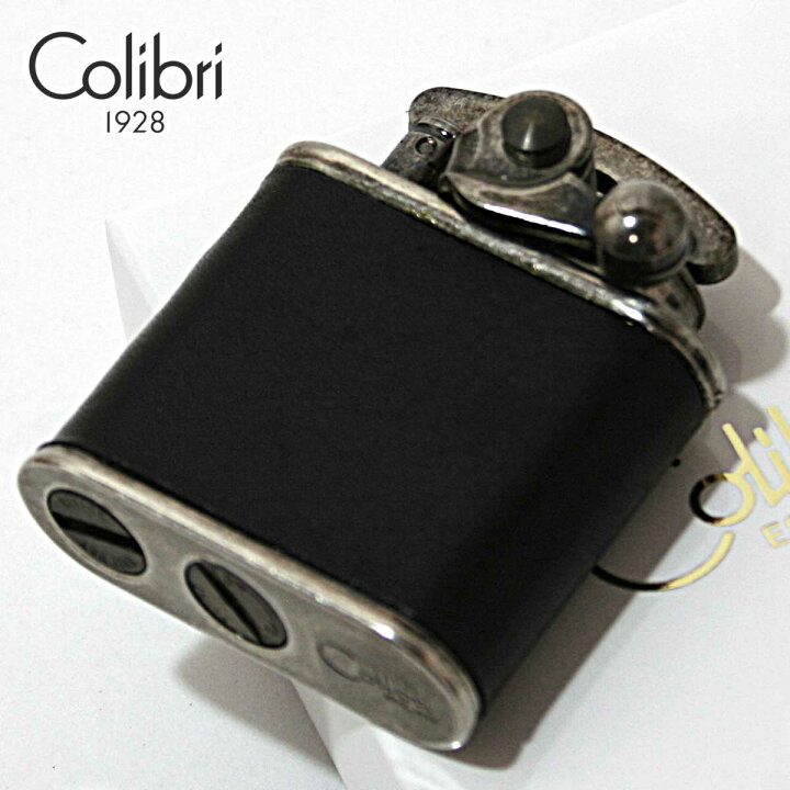 楽天市場】Colibri コリブリ ニッケルバレル 革巻き黒 フリントオイル 