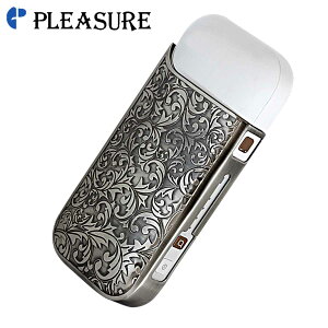 プレジャー アイコス対応 加熱式 タバコケース i-STYLES アイコスケース アラベスク シルバー ISP-044-A2 NIF2 YMEX