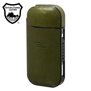 栃木レザー アイコス対応 加熱式 タバコケース フルカバーシリーズ ジーンズ カーキ L-20468 KHA YMEX