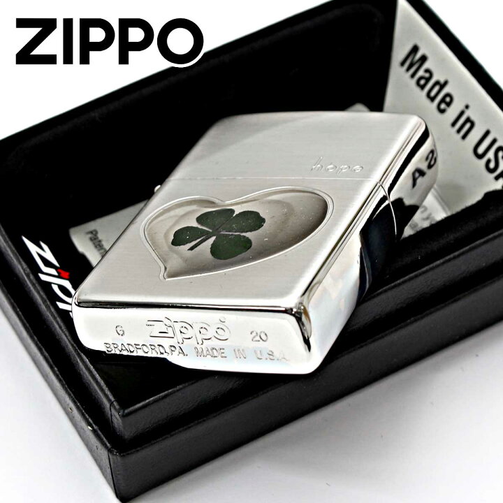 楽天市場】Zippo ジッポー 四つ葉 クローバー 本物 ホープ Hope 希望 