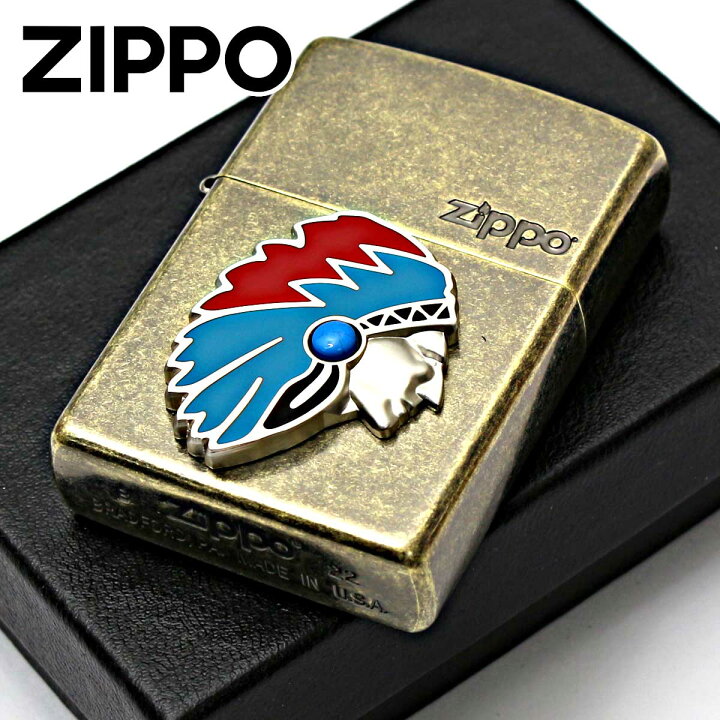 楽天市場】Zippo ジッポー ネイティブアメリカン メタル Native 