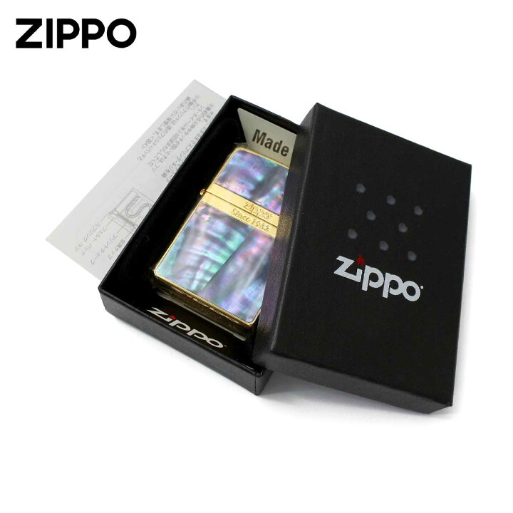 楽天市場】Zippo ジッポー シェル 貝 ゴールド ラインシェルフィッシュ 