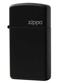 Zippo ジッポー SLIM Black Matte スリム ブラックマット 1618ZL zippo ジッポ ライター オプション購入で名入れ可 メール便可
