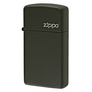 Zippo �W�b�|�[ �X���� �O���[�� �}�b�g �W�b�| ���S SLIM Green Matte Zippo Logo 1627ZL �v���[���g ���蕨 ���� �V���v�� �I�v�V�����w���Ŗ������ ���[���։�