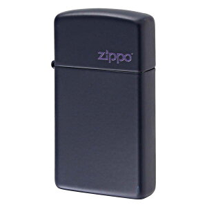 Zippo �W�b�|�[ �X���� �l�C�r�[ �}�b�g �W�b�| ���S SLIM Navy Matte Zippo Logo 1639ZL �v���[���g ���蕨 ���� �V���v�� �I�v�V�����w���Ŗ������ ���[���։�