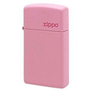 Zippo �W�b�|�[ �X���� �s���N �}�b�g �W�b�| ���S SLIM Pink Matte Zippo Logo 1638ZL �v���[���g ���蕨 ���� �V���v�� �I�v�V�����w���Ŗ������ ���[���։�