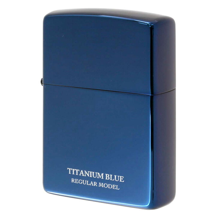 楽天市場】Zippo ジッポー レギュラー チタニューム ブルー ポリッシュ 