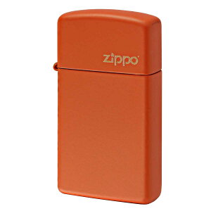 Zippo �W�b�|�[ �X���� �I�����W �}�b�g �W�b�| ���S SLIM Orange Matte Zippo Logo 1631ZL �v���[���g ���蕨 ���� �V���v�� �I�v�V�����w���Ŗ������ ���[���։�