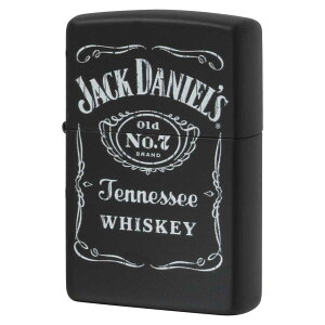 Zippo �W�b�|�[ �W���b�N�_�j�G�� �u���b�N�}�b�g �� Jack Daniel's Black Matte Z218-104641 �v���[���g ���蕨 �j�� ���������� �u�����h �I�v�V�����w���Ŗ������ ���[���։�