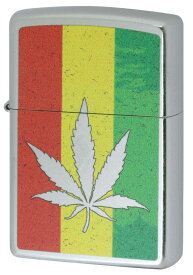 Zippo ジッポー Marijuana Leaf Series マリファナ Rasta Leaf Z207-112482 zippo ジッポ ライター オプション購入で名入れ可 メール便可