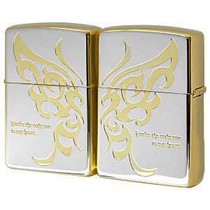 Zippo �W�b�|�[ �y�A �o�^�t���C �y�A�Z�b�g LA Butterfly Pair Set LAPR-SGP �v���[���g ���蕨 �j�� ���� ���킢�� �J�b�v�� ���l �I�v�V�����w���Ŗ������