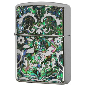 Zippo �W�b�|�[ �A�[�}�[ �V�F�� ���U�C�N�V�F�� ARMOR Mosaic Shell Diano Silver A �v���[���g ���蕨 ���� ���� �I�v�V�����w���Ŗ������