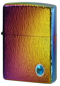 Zippo ジッポー TITANIUM COATING Hammer Tone Turquoise Rainbow HT-R zippo ジッポ ライター オプション購入で名入れ可