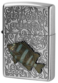 Zippo ジッポー Vintage Cloisonne fish metal Salt Water Fish ヴィンテージ 七宝メタル AN-イシダイ zippo ジッポ ライター オプション購入で名入れ可 メール便可