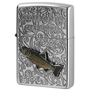 Zippo �W�b�|�[ �u���E���g���E�g ���B���e�[�W ���󃁃^�� �W���� Vintage Cloisonne fish metal Fresh Water Fish AN-�u���E���g���E�g �v���[���g ���蕨 �j�� �ނ� �I�v�V�����w���Ŗ������