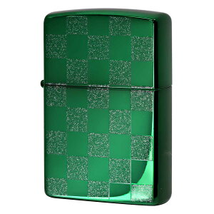 Zippo �W�b�|�[ �`�F�b�N ���� �􉽊w�͗l ���ʉ��H �O���[�� �W�I���g���b�N GEOMETRIC CHECK 25CK-GR �v���[���g ���蕨 �j�� ���� �V���v�� �I�v�V�����w���Ŗ������ ���[���։�