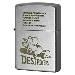 Zippo Wb|[ w}EX I[hdグ fXgC[Y DESTROYERS OLD FINISH 2OF-HELLMOUSE v[g 蕨 j  킢 AeB[N IvVwŖ [։