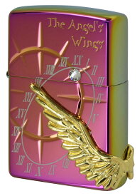 Zippo ジッポー 限定品 メタル系 限定2,000個 The Angels Wings 20th anniversary エンジェル ウイング 20周年記念 チタンレインボー PAW-20th TR zippo ジッポ ライター オプション購入で名入れ可