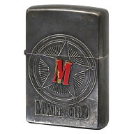 絶版/ヴィンテージ Zippo ジッポー 【中古】 2000年製造Marlboro マルボロ スターコンパスエンブレム 懸…