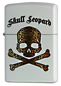 Zippo ジッポー SKULL(ドクロ系)Skull Leopard WH zippo ジッポ ライター オプション購入で名入れ可 メール便可