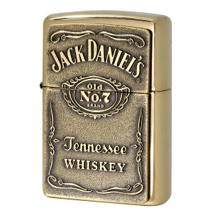 Zippo �W�b�|�[ �W���b�N�_�j�G�� �� ���S Jack Daniel's Label Brass �|���b�V�� �u���X 254BJD.428 �v���[���g ���蕨 �j�� ���������� USA���f�� �u�����h �I�v�V�����w���Ŗ������