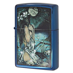 Zippo �W�b�|�[ ���B�N�g���A�E�t�����Z Victoria Frances High Polish Blue ���� �|���b�V�� �u���[ 49764 �v���[���g ���蕨 �j�� ���� ���킢�� USA���f�� �A�[�e�B�X�g �I�v�V�����w���Ŗ������ ���[