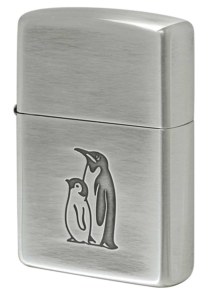 Zippo ジッポー 動植物系 いきものモチーフ ペンギン zippo ジッポ ライター オプション購入で名入れ可 メール便可