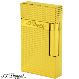 S.T.Dupont エス・テー・デュポン ライン2 フリントガスライター ダイヤモンドヘッド イエローゴールド 16284【送料無料】