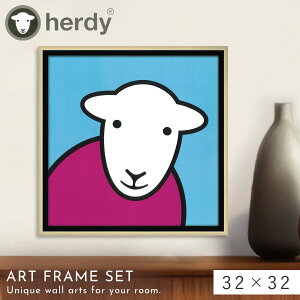 �A�[�g�p�l�� Herdy �k�� ���_�� ���� 32×32cm �A�[�g �p�l�� �Ǌ|�� ���� �r �q�c�W �Ђ� �L�����N�^�[ ���킢�� �C���e���A �n�[�f�B�[ �n���[�s���N �u���[