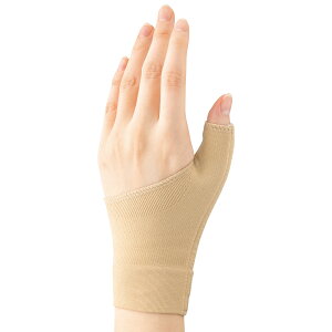 サポーター 手首 腱鞘炎 手 指 左右兼用 着圧 ブラック 黒 ベージュ M L シンプル 伸びる 薄い 薄手 伸縮 ストレッチ フィット 着脱簡単 固定 痛み 負担 疲れ 軽減 仕事 家事 スポーツ 勝野式 男