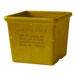 プランター 正方形 15cm 角型 アンティーク おしゃれ 屋外 プラスチック 植木鉢 gardens パピエ エコポット角型 150 ガーデニング ガーデン 雑貨