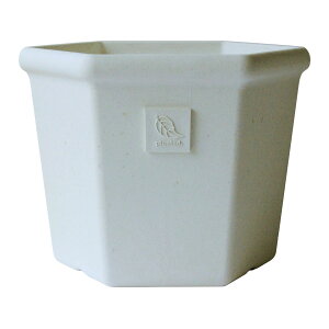 プランター 28cm アンティーク おしゃれ 屋外 プラスチック 植木鉢 gardens パピエ エコポット六角型 280 ガーデニング ガーデン 雑貨