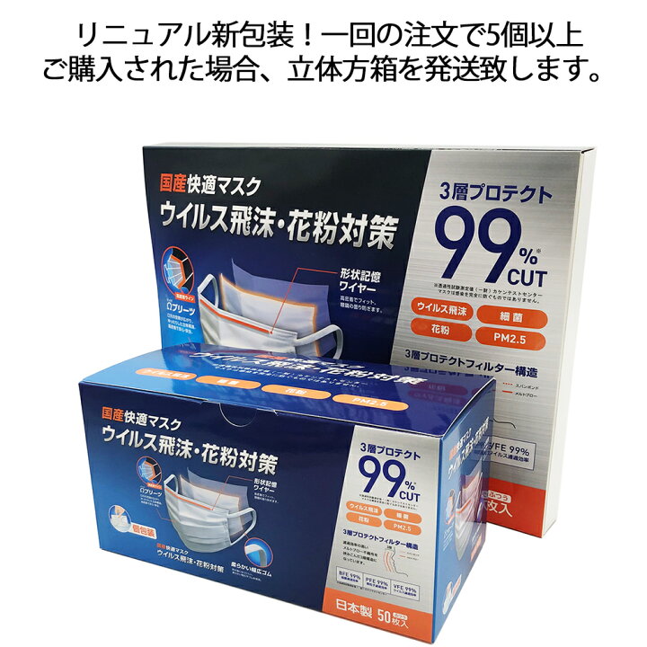 楽天市場】6点目半額クーポン】マスク 日本製 1枚づつ個包装 不織布 4 