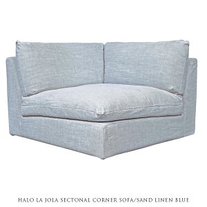 y󒍐YzHALO LA JOLA SECTONAL CORNER SOFA SAND LINEN BLUE R[i[\t@[ lu[yJݒu-MXz