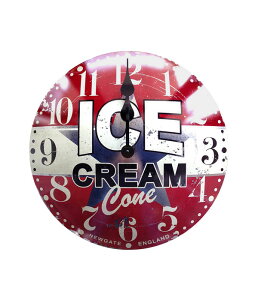 ���v �|�����v �Ǌ|�����v Ice cream advertising clock (�A�C�X�N���[���A�h�o�^�C�W���O�N���b�N) 0400-zk-TR-4285