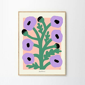 �y���[�݌ɂ���zTHE POSTER CLUB �U�E�|�X�^�[�N���u Purple Poppies 30x40