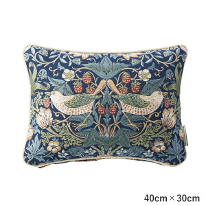 �E�B���A���E�����X �������D�_ William Morris Strawberry Thief �s���[�N�b�V�����J�o�[ �u���[ 40cm×30cm