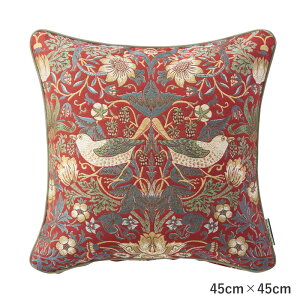 �E�B���A���E�����X �������D�_ William Morris Strawberry Thief �w���N�b�V�����J�o�[ ���b�h 45cm×45cm