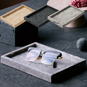 Travertine-tray rectangle �g���o�[�`���g���C ���N�^���O�� ���C�g�O���[ �u���b�N �x�[�W��