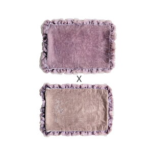 La deco ���E�f�R �V���N�x���x�b�g�X�N�G�A�N�b�V�����J�o�[ 20cm×30cm Violet×Blush�@�y���ޕʔ��z