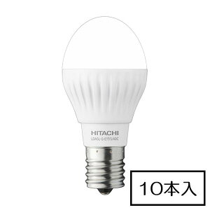 �y�����i�E�݌Ɍ���z�@LDA5L-G-E17/S/40C�@(10��)�@HITACHI/�����@LED�����v�@�~�j�N���v�g���`40W�����@�a35mm�@E17�@�d���F�@�L�z���^�C�v�@��E17���� �~�j�N���v�g���` LED�����v��