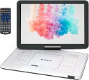 【14.1インチ超大画面・6時間超長再生】ポータブルDVDプレーヤー dvdプレイヤー ランキング1位 10000mAh大容量バッテ…