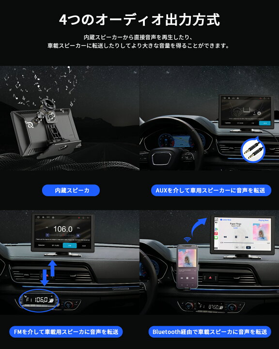 楽天市場】[9インチ☆日本語対応] ディスプレイオーディオ カー 